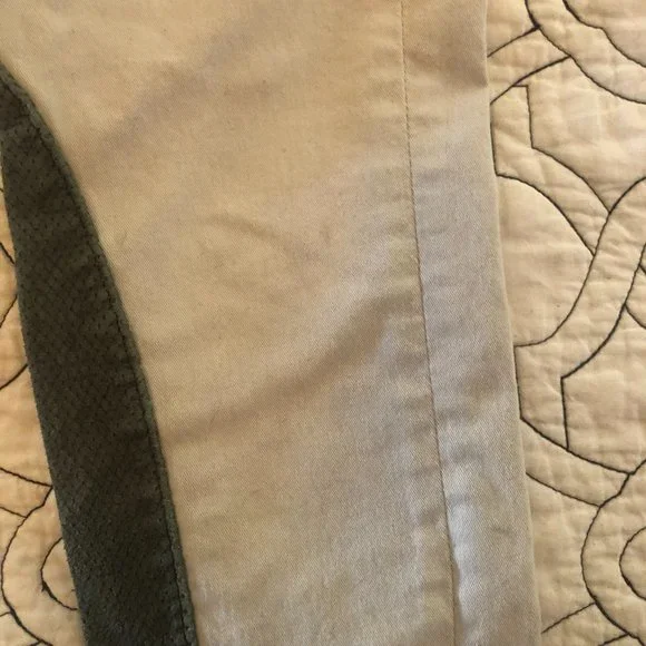 Rag & Bone 25 Cream Gray Skinny Jodhpur Leather Panel Mid-rise - Picture 11 of 12